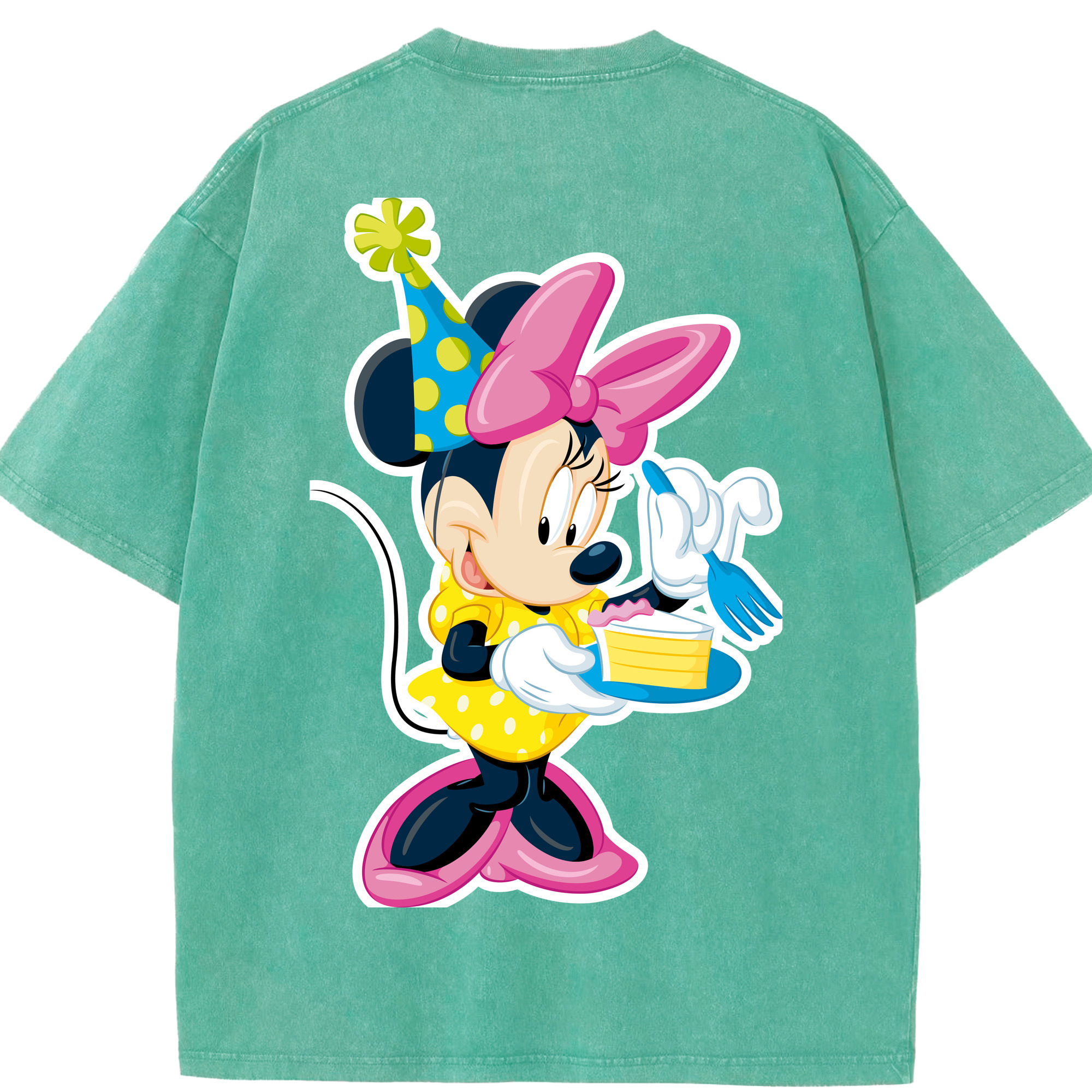 （画像用） ミッキーマウス Mickey Mouse 綿100% ヴィンテージ風 半袖Tシャツ（背面プリント）